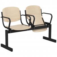 Блок стульев 2-местный, откидывающиеся сиденья, с подлокотниками в Орле